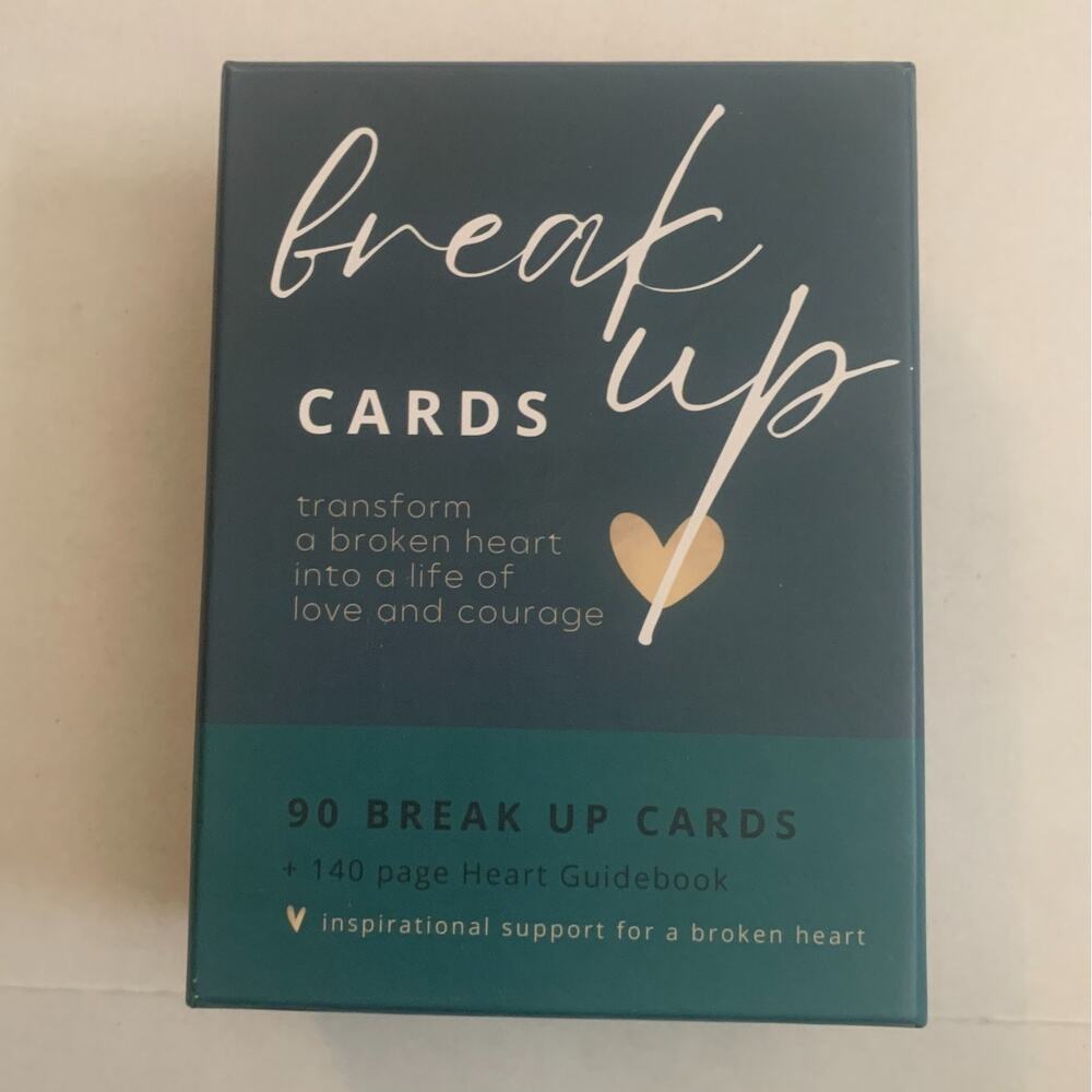 Break Up Cards 90 Break Up Cards + 140 Page Heart Guidebook Brand New In Box